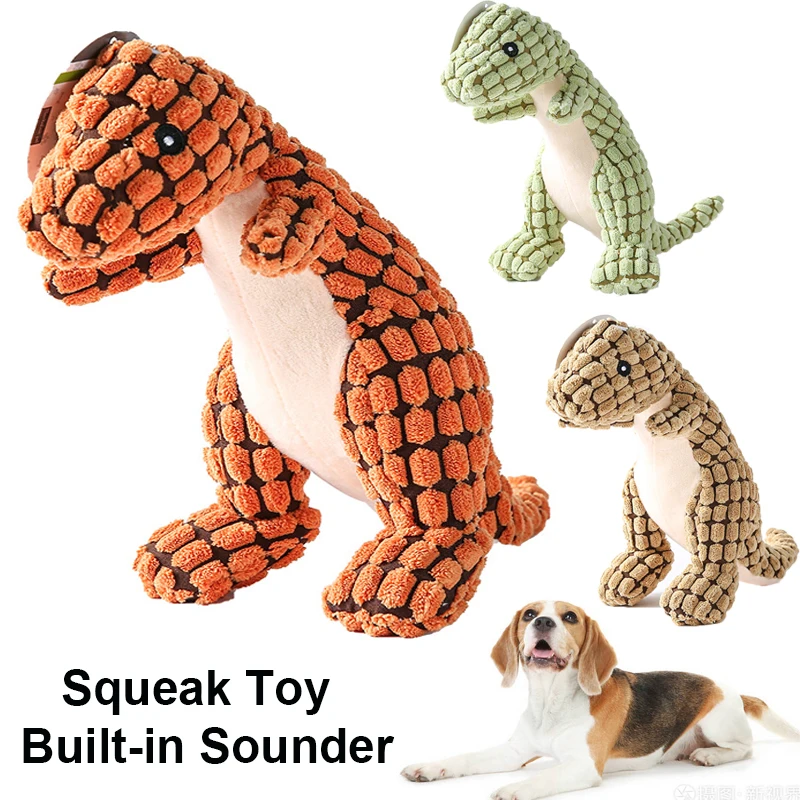 

Big Dog Toys Fleece Sound Toys Voice Dinosaur Dogs Fleece Toy Dog Aggressive Chewers Dogs Toy Teeth Clean for Alaskan Malamute