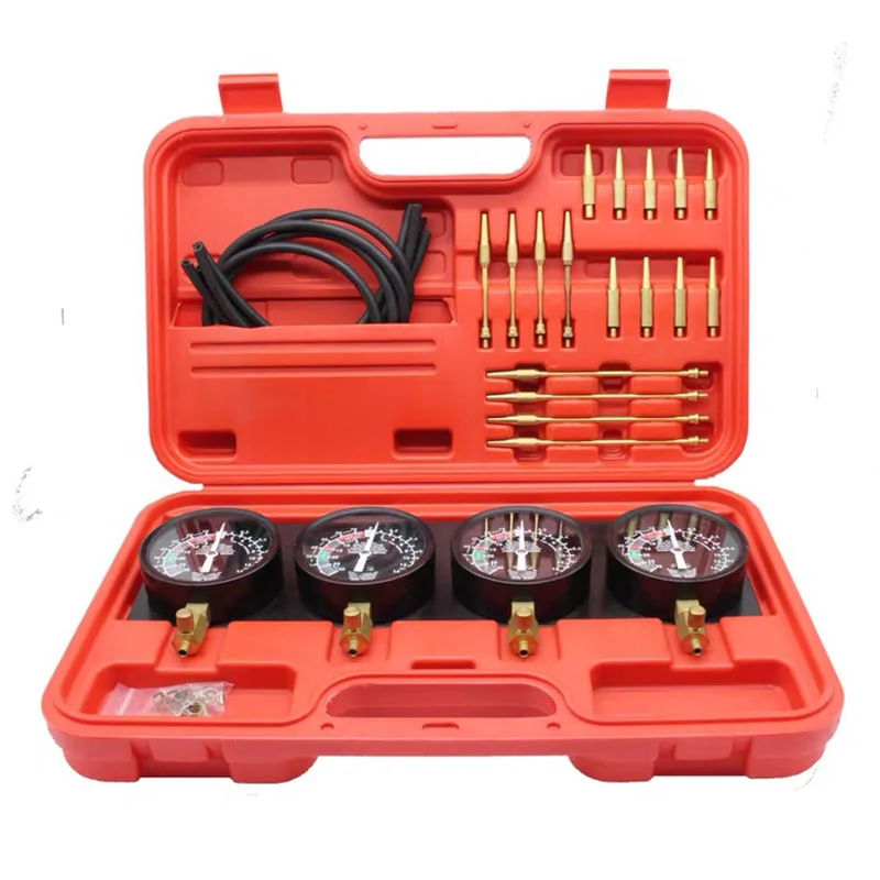 

Fuel Vacuum Carburetor Synchronize Tool Kit Gauge Set with Rubber Hoses Synchronizer Gauges For Motocycle