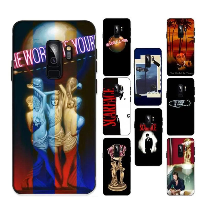 Чехол FHNBLJ scarface The World Is Your для телефона Samsung A51 A30s A52 A71 A12 Huawei Honor 10i OPPO vivo Y11 чехол |