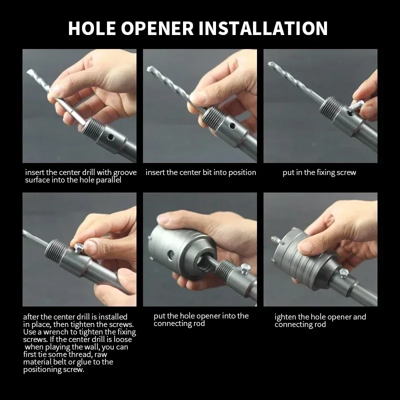 Sds Plus 1 шт. 30-150 мм для сверления кольцевой пилы бетонной стен SDS PLUS Ударное сверло с