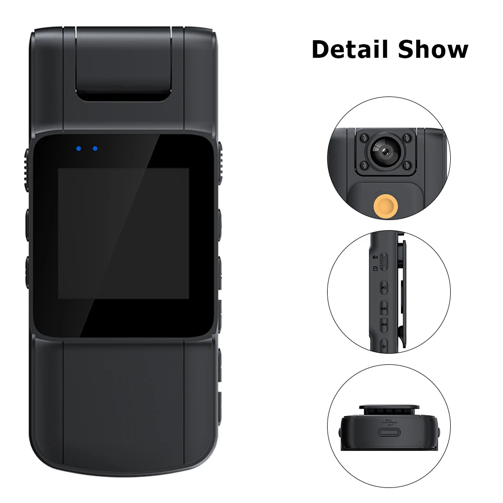 

Цифровая мини-камера 1080P с инфракрасным ночным видением, 1000 мАч, со светодиодным экраном, маленькая видеокамера, телескопическая камера со в...