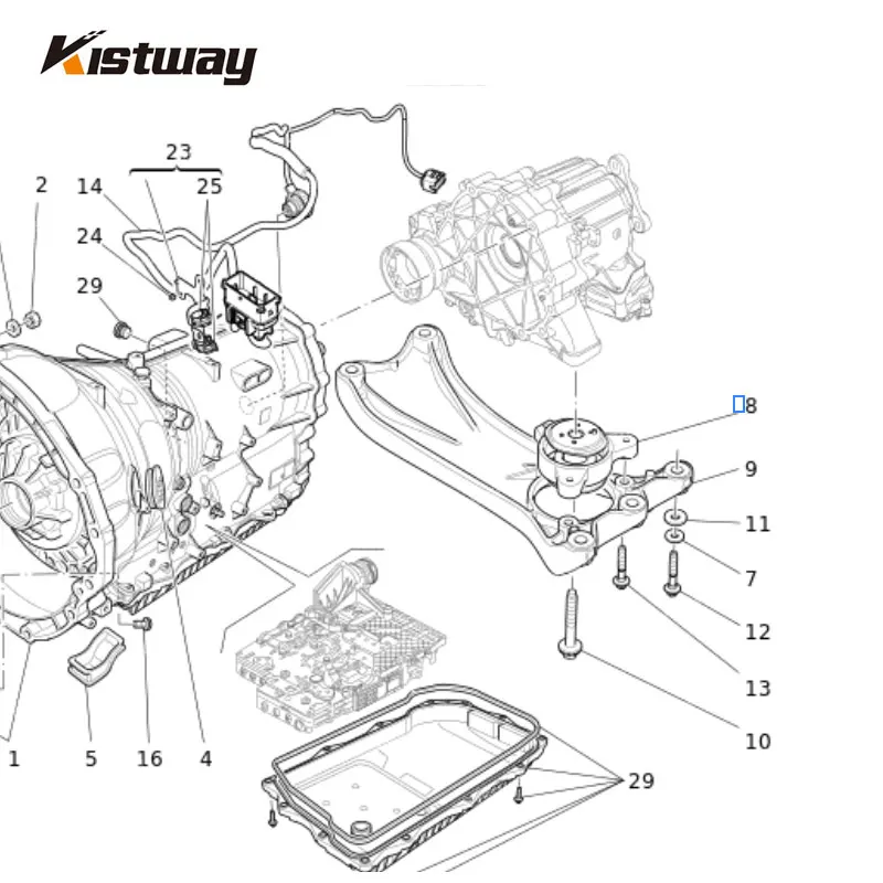 Опора трансмиссии двигателя хорошего качества для Maserati Quattroporte Ghibli 3.0T M156 V6 4WD 670106865