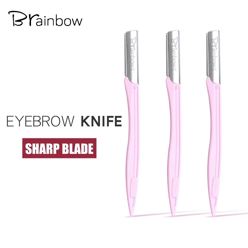 

Brainbow 3PC/5PC Eyebrow Trimmer Sharp Makeup Knife Face Hair Razors Blade Remover Set Eye Brow Shaver For Makeup Cosmetic Tools