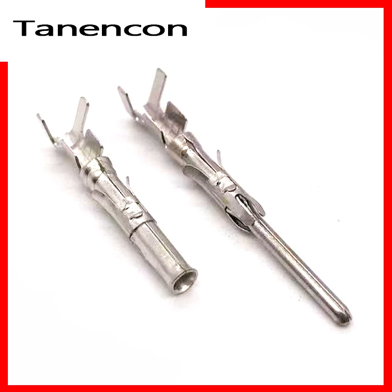 

Tanencon 50 Pcs DTM Crimp Terminal Male Female Automatic Insertion Spring Round Terminal Size 20AWG G439