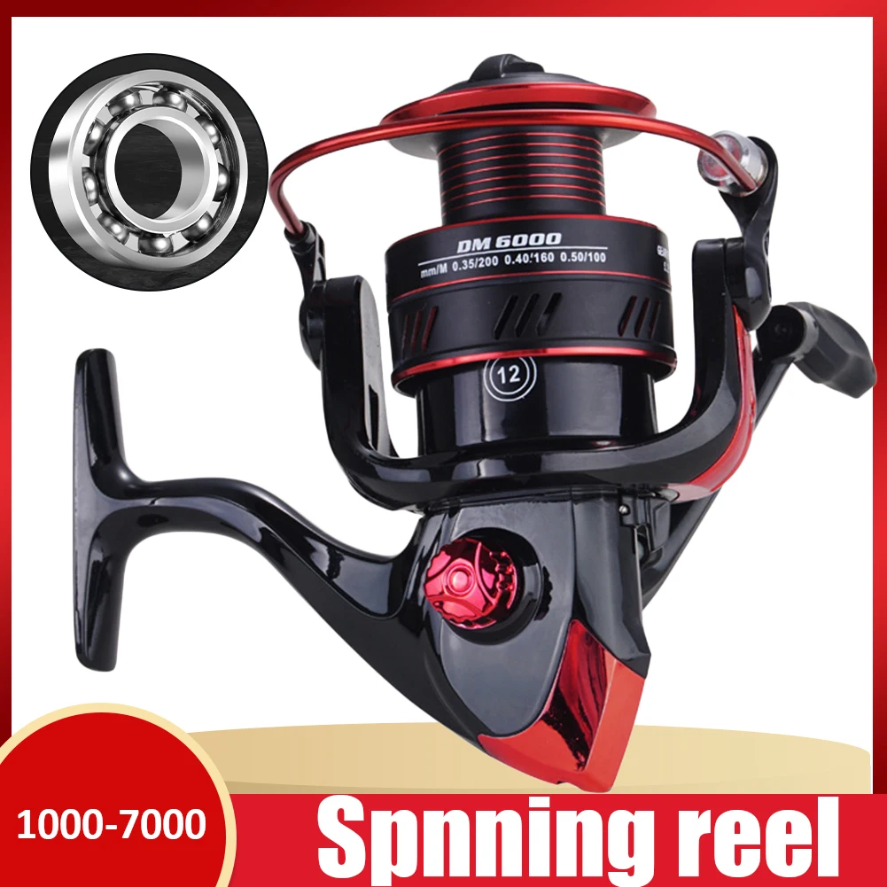 

Spinning Reel 1000-7000 Fishing Reel 10KG Max Drag 5.2:1 Gear Ratio Foldable Handle Saltwater Freshwater Tackle Accessories
