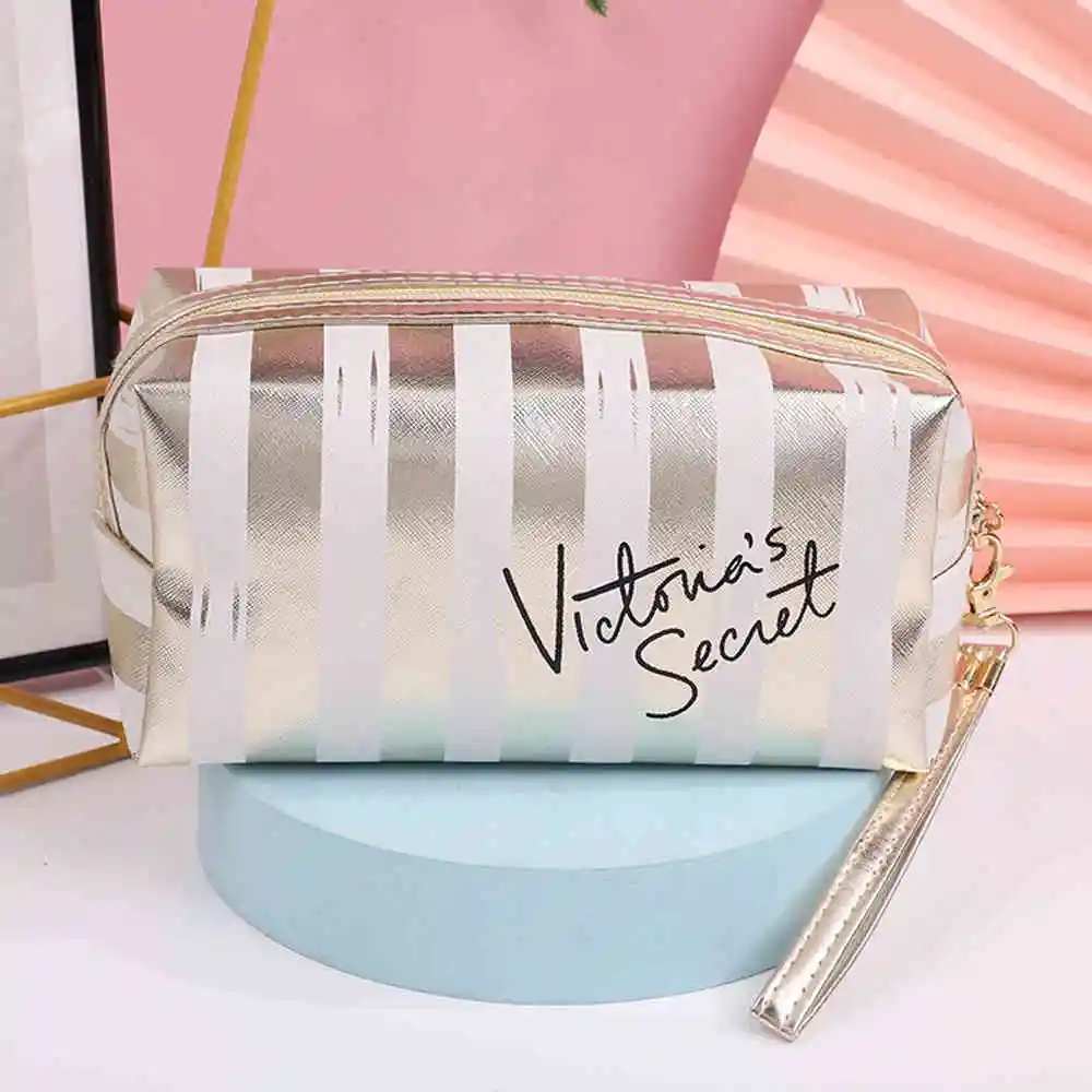 

Laser Toiletry Storage Waterproof Lady Portable Leather Makeup Pink Box Cosmetic Fashion Handbag Travel Zipper Bag Anise Pouch