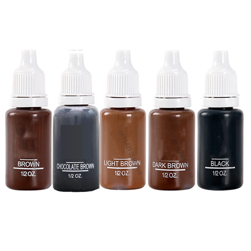 Набор чернил для татуировок 5 шт. микроблейдинг пигмент перманентного макияжа