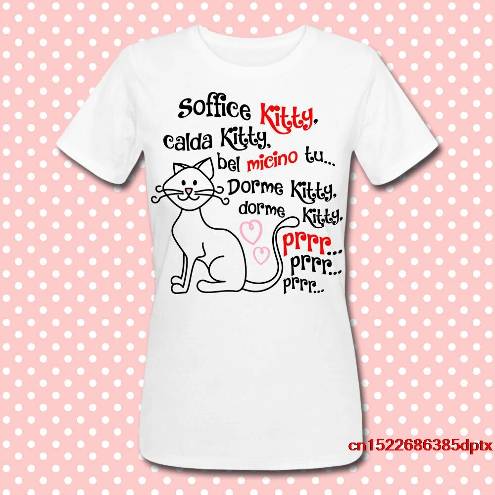 

T-shirt donna Soffice Kitty, canzone Sheldon Cooper The Big Bang Theory inspired man's t-shirt tee