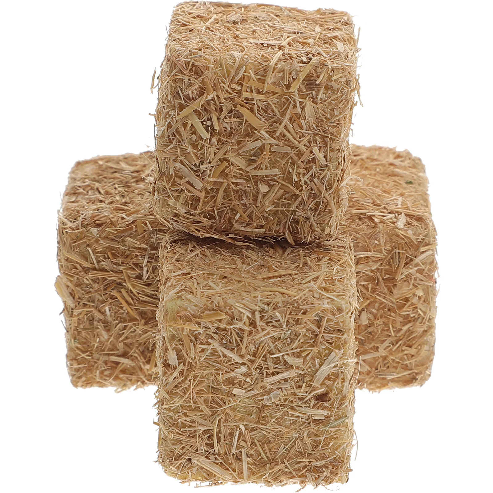 

4 Pcs Statuette Deco Outdoor DIY False Hay Miniature Prop Party Adorn Simulated Decor Wood Backdrop Sand Table Artificial