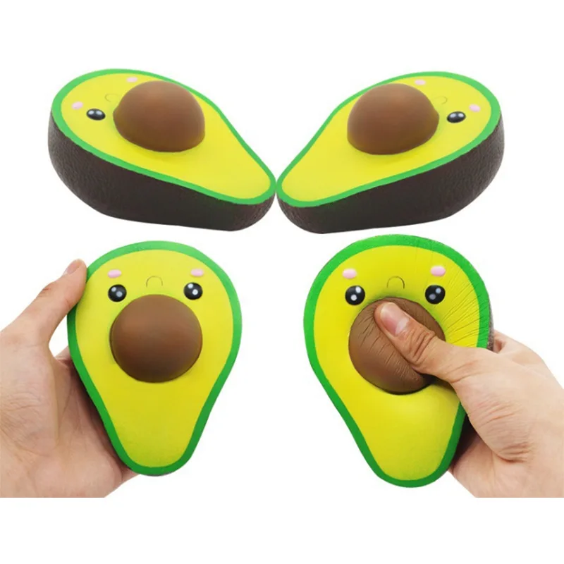 

1Pcs Cute And Funny Avocado Non-slip Toys Simulation Fruit Series Slow Rise Stress Relief Funny Toys Adult Baby Funny Gift