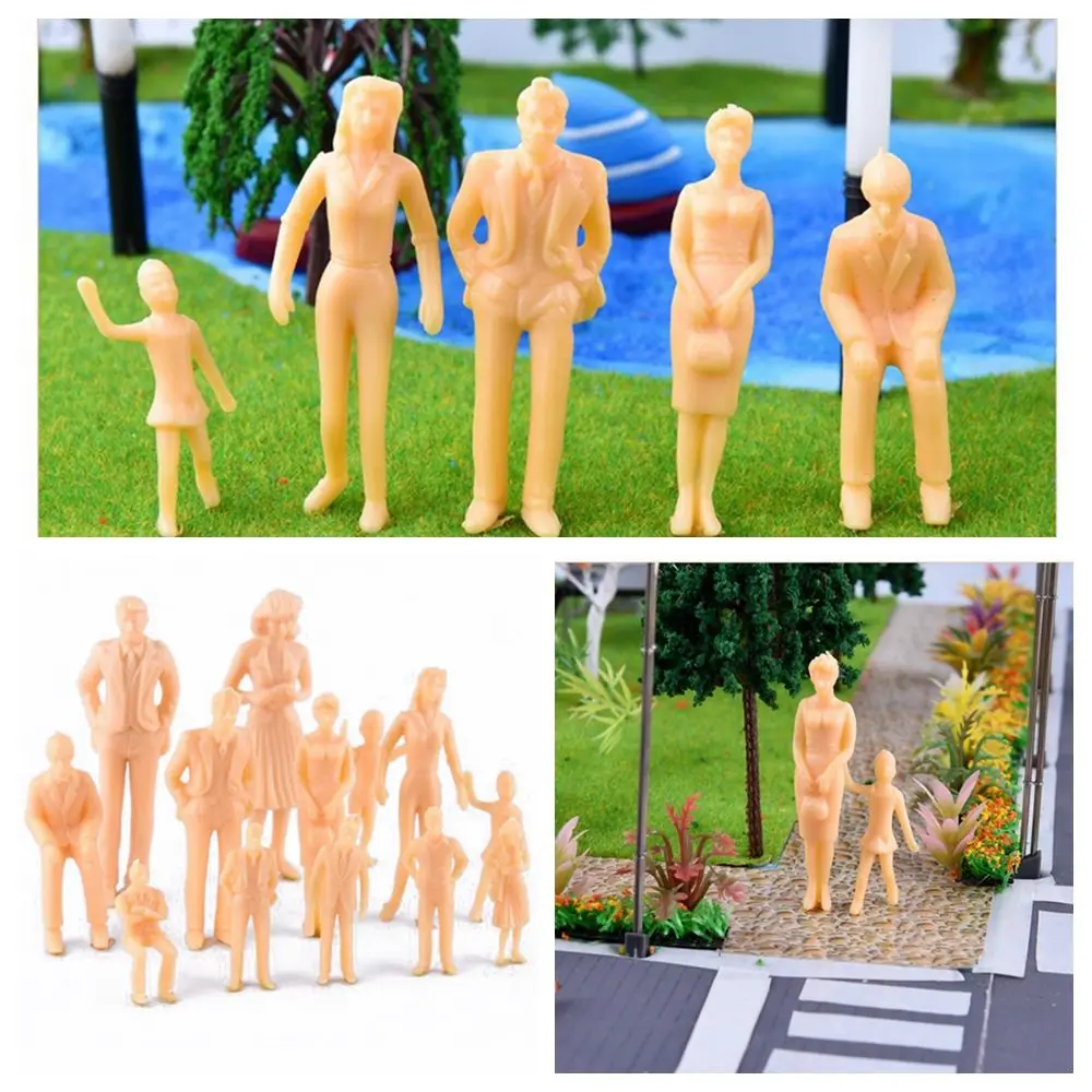 

10/30pcs 1:25/1:30/1:50 Scale People Figures Beach Crowd People Action Figure Mini for HO Train Travel Scenery DIY