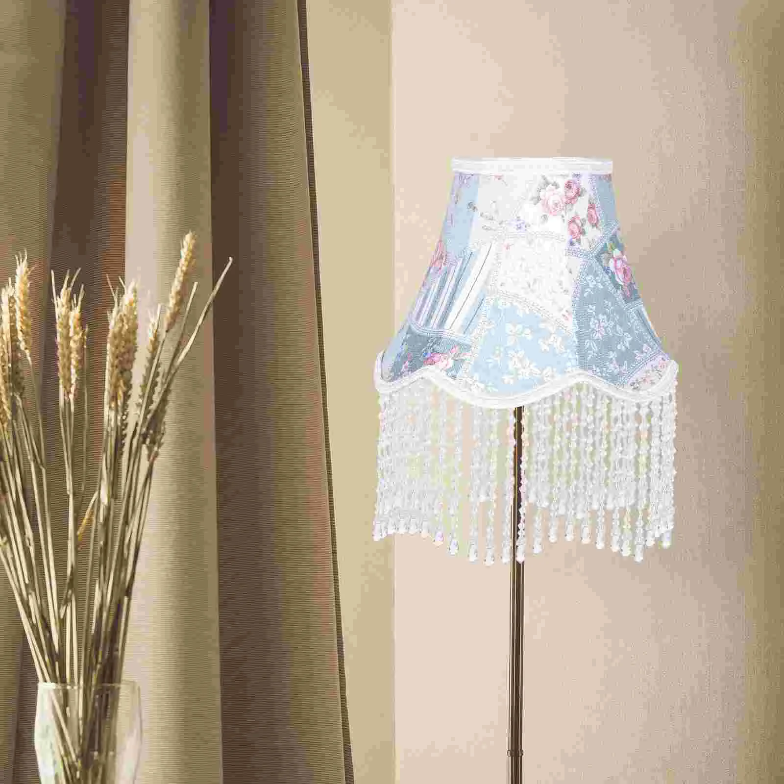 

Fabric Lampshade Vintage Decor Floral Lamp Shade Victorian Lamp Shade Shell Lace Lampshade Cover