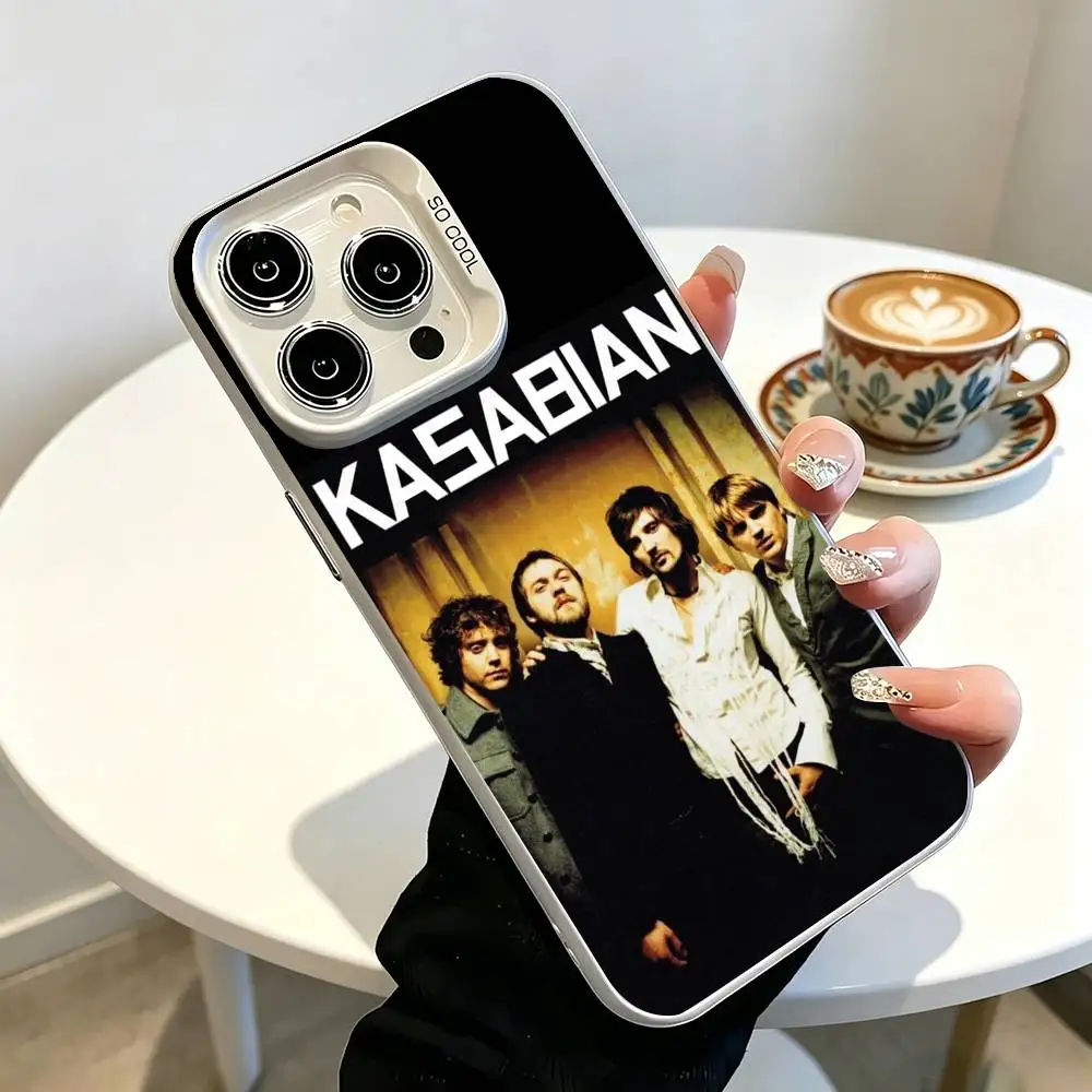 Фото Чехол для телефона KK-Kasabian для iPhone 17, 16, 15, 14, 13, 12, 11 Plus, Pro Max, XS, серый, с цветным покрытием внутри №5
