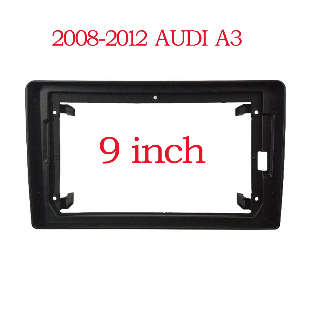 Фото Рамка автомобильного радио Fascias для Audi A3 S3 RS3 RNSE-PU 2003-2013 9-дюймовая 2Din стерео панель жгут проводов кабель питания декодер Canbus №1