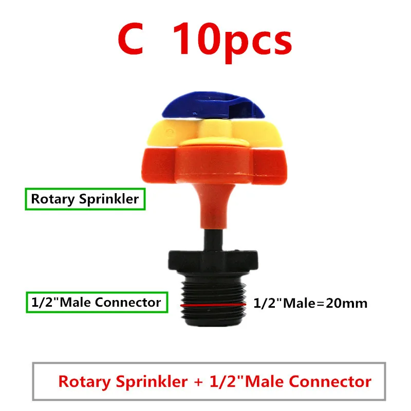 10 шт. аксессуары для полива 360 градусов