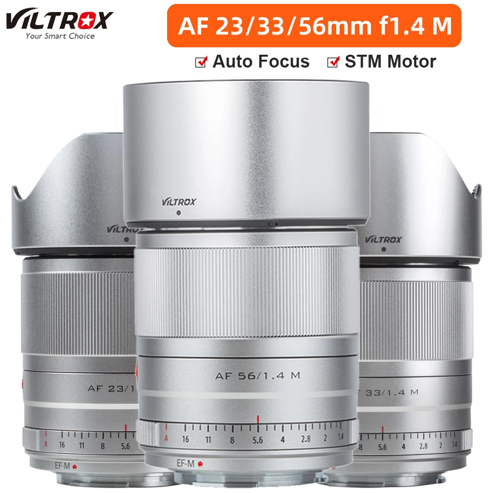 

Объектив VILTROX 23 мм 33 мм 56 мм F1.4 для Canon