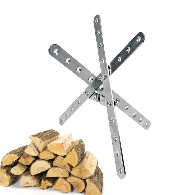 

Fire Pit Stand Firewood Burning Stand Portable Accessory For Outdoor Cooking Camping Picnic Backpacking Backyard Barbecue