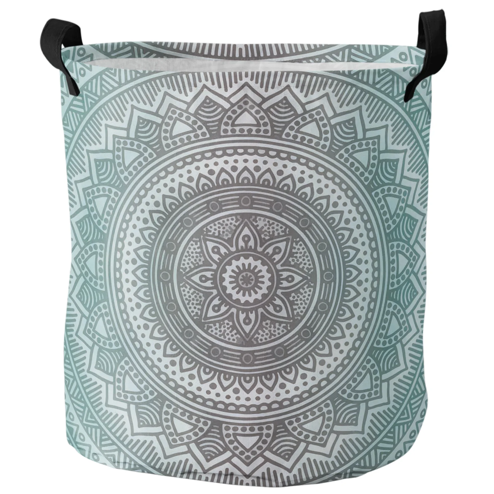 

Mandala Gradient Dirty Laundry Basket Foldable Round Waterproof Home Organizer Basket Clothing Children Toy Storage Basket