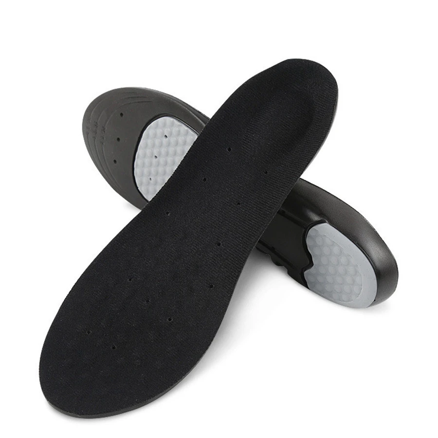 Sports insoles male sweat deodorant shock breathable soft thick basketball running summer fall ultra-soft black insole