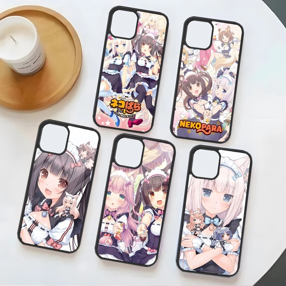 Чехол для телефона Nekopara PC + ТПУ Samsung Galaxy S10 S30 S23 S24 S22 S20 S21 Plus Ultra Note 10 Pro 20 роскошный