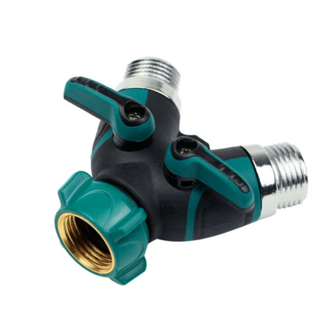 

Anti leak Hose Splitter 3/4 inch Two Way Tap Connector Valve Tubing Irrigation