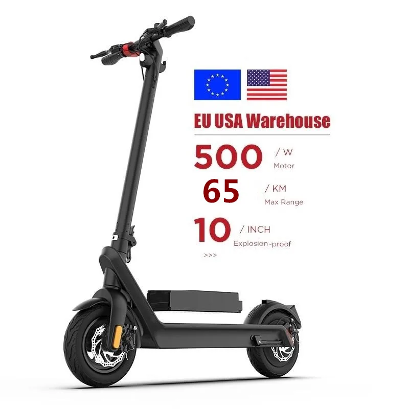 

EU USA Warehouse X9 Plus Big Two Wheels Off Road Foldable Mobility e Scooter electrico 500w 36v 15.6Ah 10inch ,Speed 40KM/H
