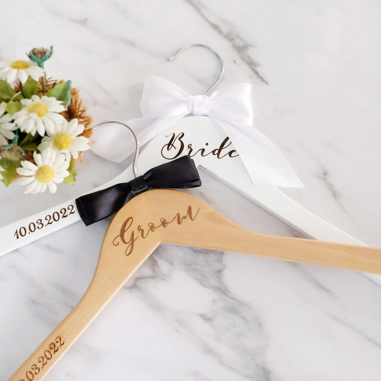

Wedding Dress Hanger Personalized Bride and Groom Hanger Bridal Hanger Custom Bridal Gift Wedding Hangers Bridesmaid Gifts