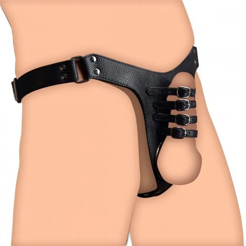 

Sexy Gay Fetish Lingerie Open Crotch G-string Lockable Sissy Chastity Panties BDSM Men Harness Belt Strap Thong Briefs For Sex