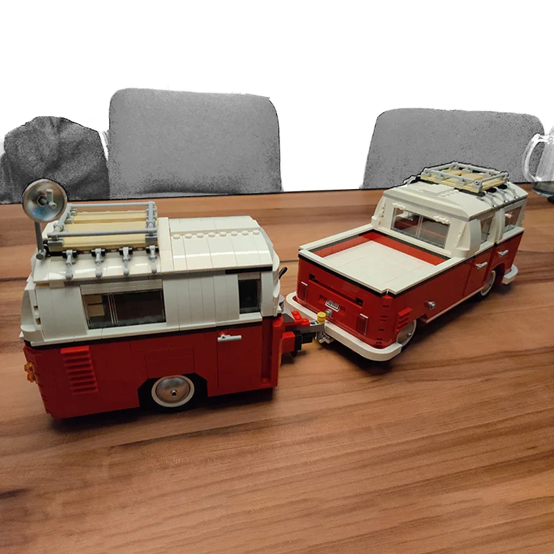 MOC T2 Doka новая модель автомобиля для грузовика прицепа кемпинга строительные