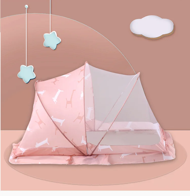 Crib Mosquito Net Children Baby Foldable Blackout Bottomless Anti-mosquito Dust Universal