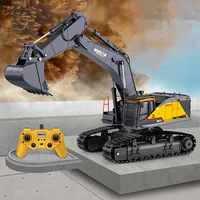 huina 1592 rtr 114 tracked rc excavator remote control trucks model 2 4g light sound outdoor toys for boys gifts th18065 smt7