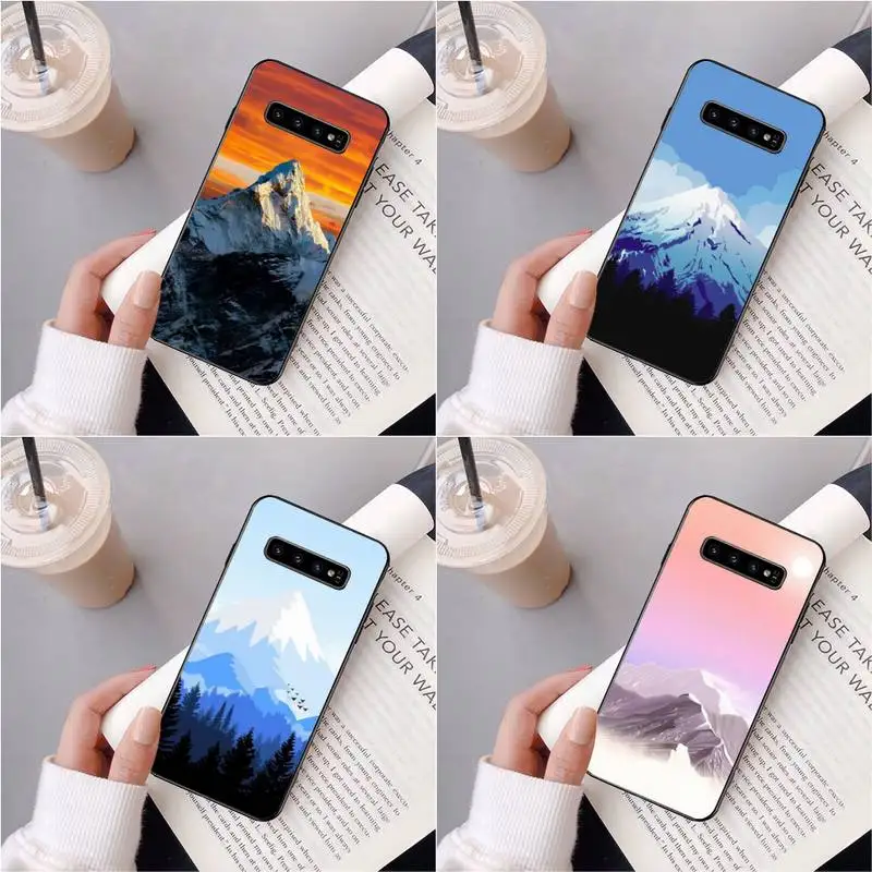 

Fashion Snowy Mountain Scenery Phone Case For Samsung Galaxy S7 Edge Plus S9 S20Plus S20ULTRA S10lite S225G S10 Case