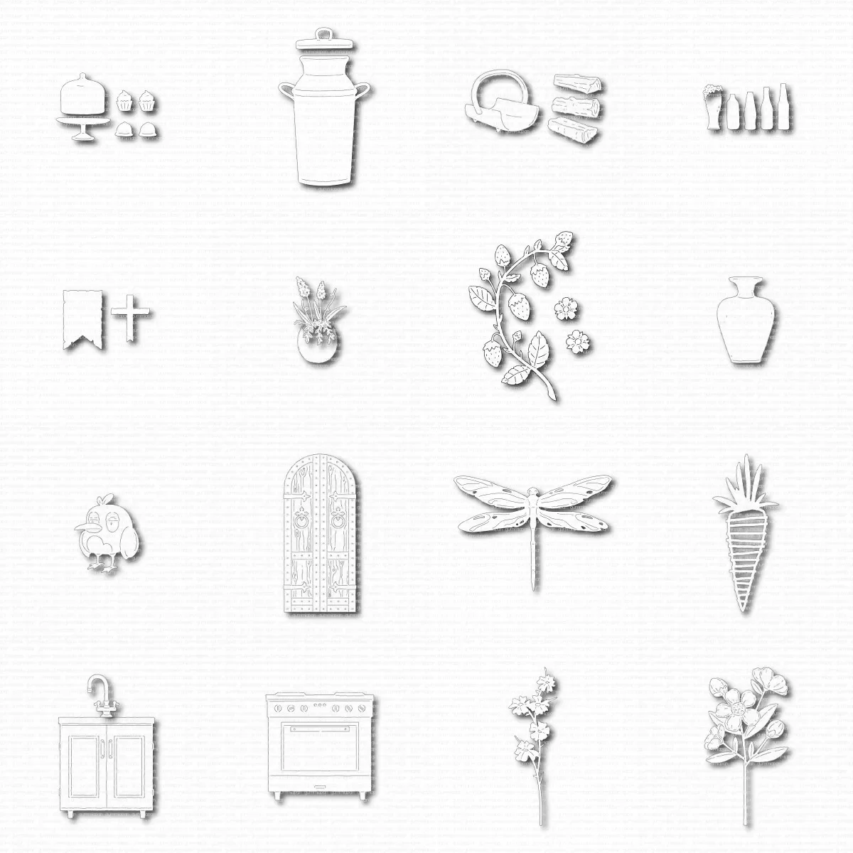 Цветок стрекоза Мебель Металлические Вырубные штампы Сделай Сам Скрапбукинг