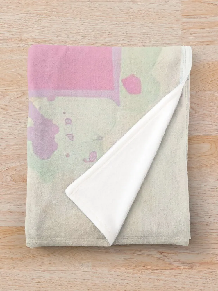 Одеяло John Hoyland - оранжево-розово-зеленое 1971 большое одеяло с рождественскими