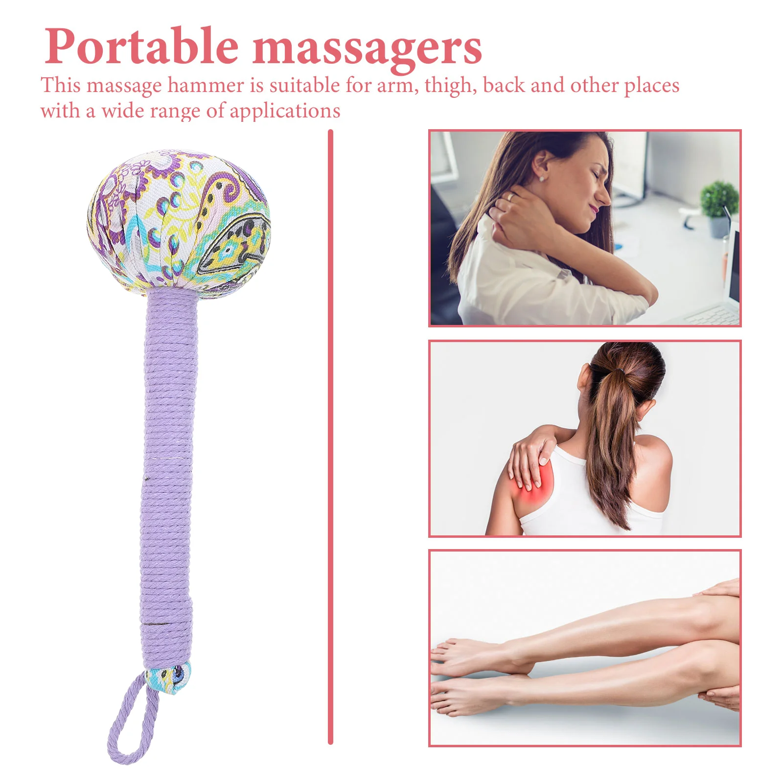 2 шт. массажер для шеи молоток прижигания ручные инструменты массажная палочка