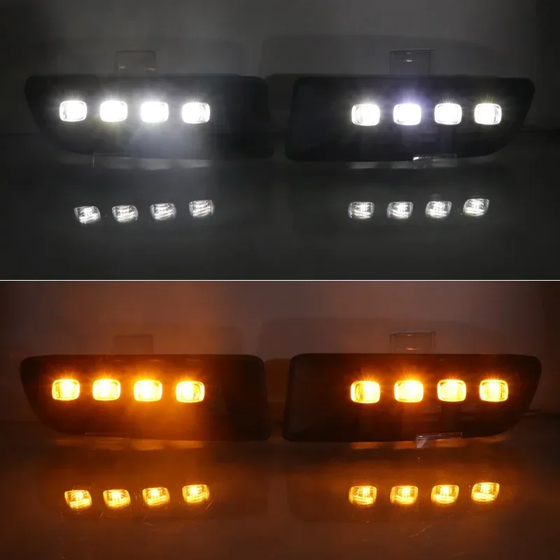 Автомобильные дневные ходовые огни для Toyota Prado 120 FJ120 2003-2009 12 В светодиодные фары