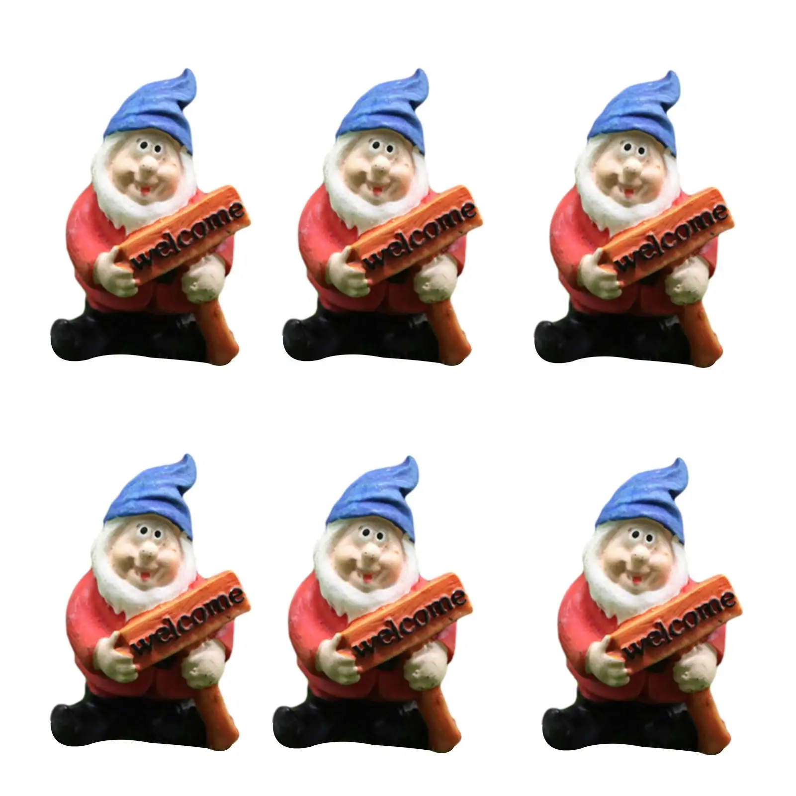 

Garden Gnome Statue Small Elf Resin Figurine Dwarf Decorations
