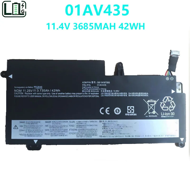 01AV435 Аккумулятор для ноутбука Lenovo Thinkpad S2 13 20GL 3 дюйма серия Chromebook 01AV400 01AV401 01AV437