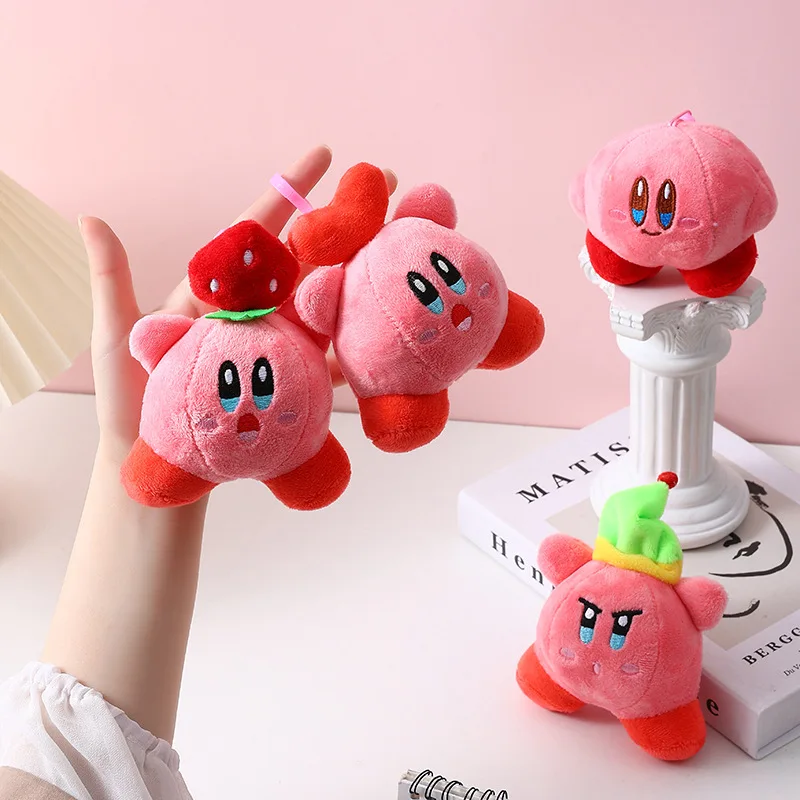 

Anime Game Kirby Kawaii Plush Dolls Pink Cartoon Cute Bag Ornament Keychain Backpack Pendant Decoration Girls Toys Birthday Gift