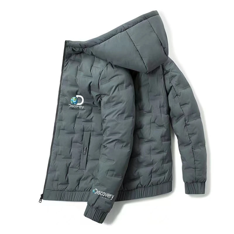 Men's Hooded Jacket Warm Hooded Jacket 2022 Winter Korean Style Men's Hooded Jacket Men's Casual Jacket Streetwear