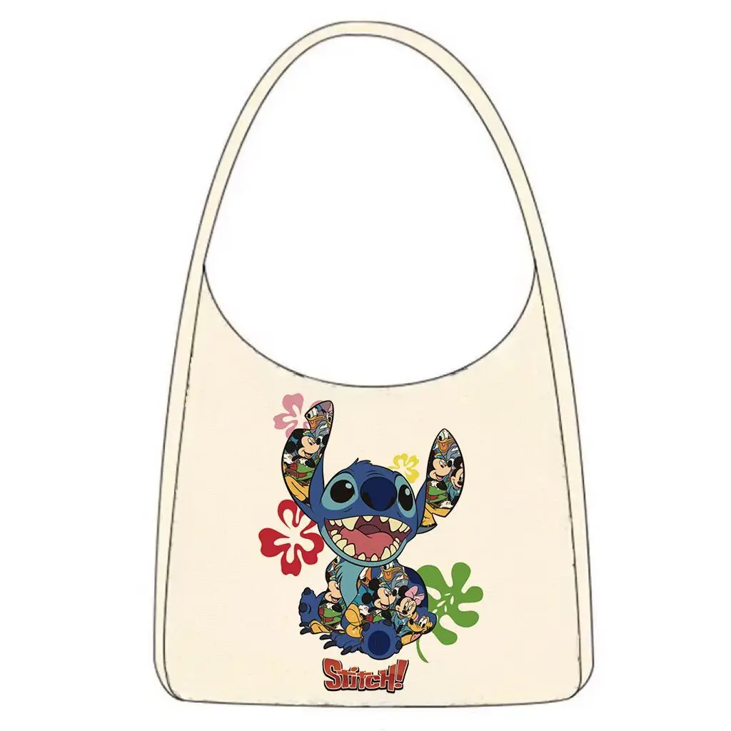 Новинка 2024 сумка на одно плечо с мультяшной вышивкой большая вместительная