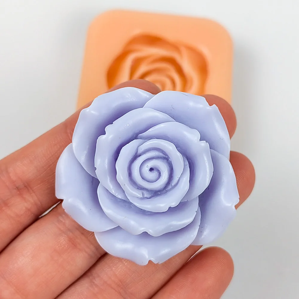 

Silicone 3D Rose Flower Mold Soap Making Resin Mould Wedding Birthday Cake Mold HC0495