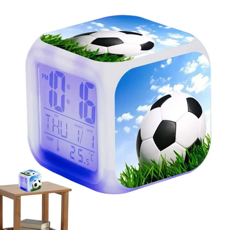 

Digital Alarm Clock Color Changing Alarm Clocks For Bedrooms Creative LED Clock With Time Week Month Temperature Display For