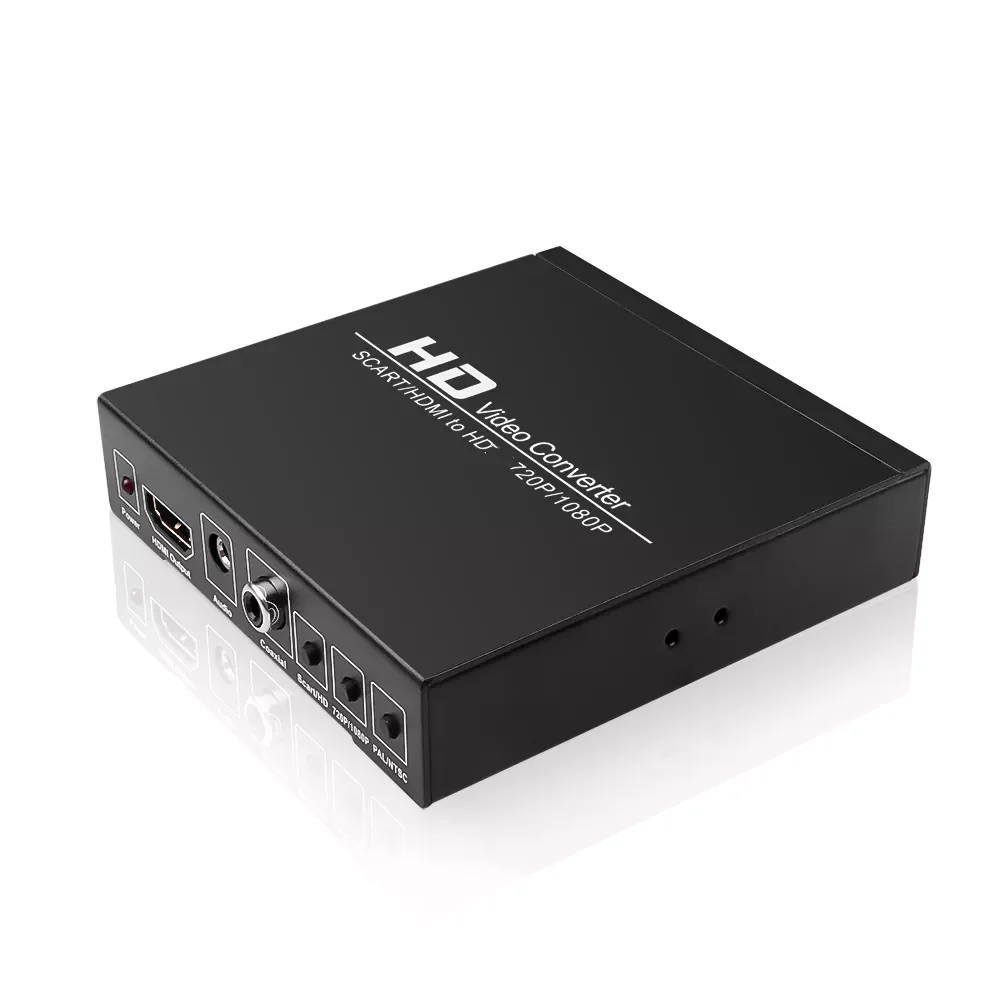 

Full HD 1080P Digital Converter High Definition Video Converter SCART to HDMI-compatible EU/US Power Plug Adapter For HDTV HD