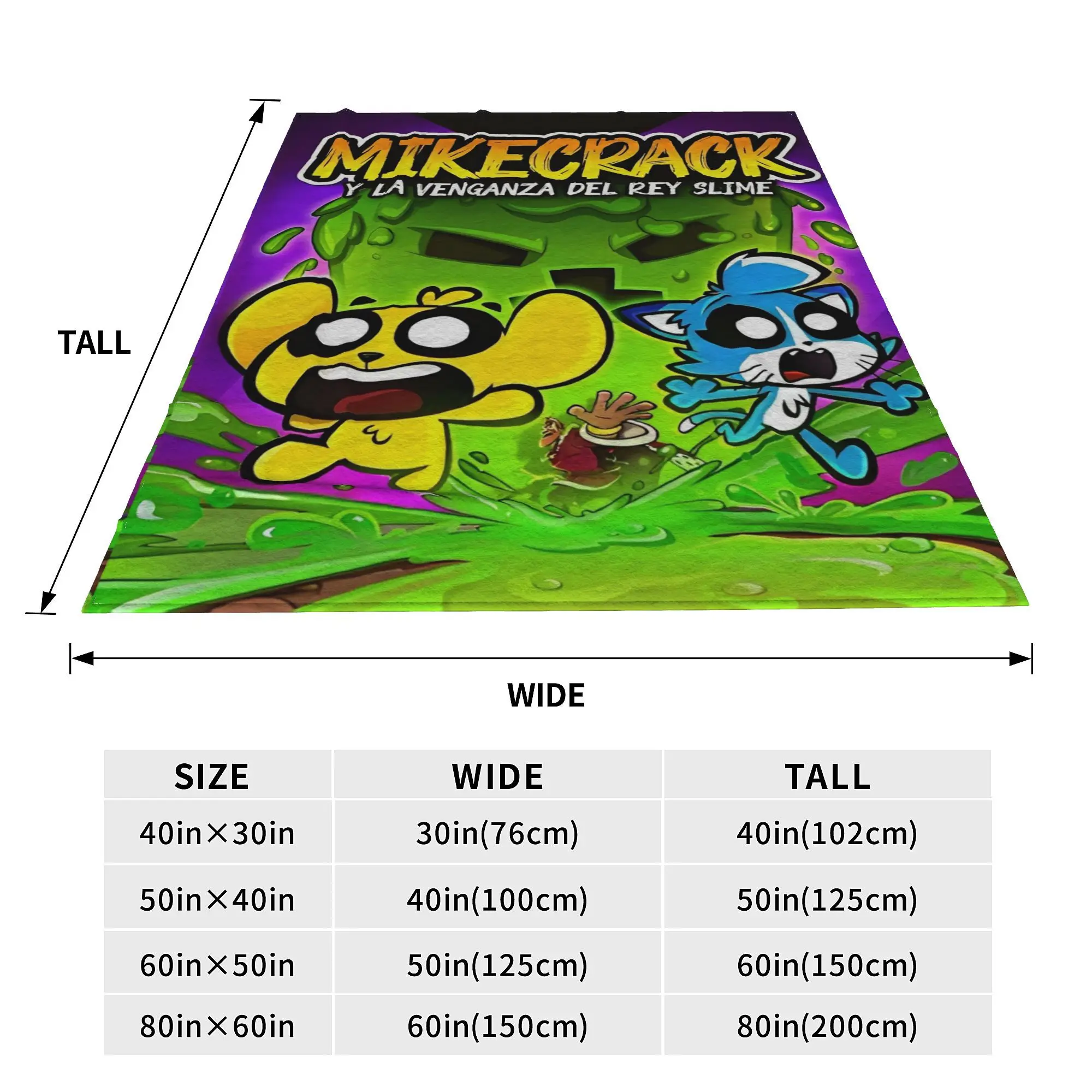 Фланелевое одеяло Mikecracks с героями мультфильмов на заказ для кровати дивана 125*100