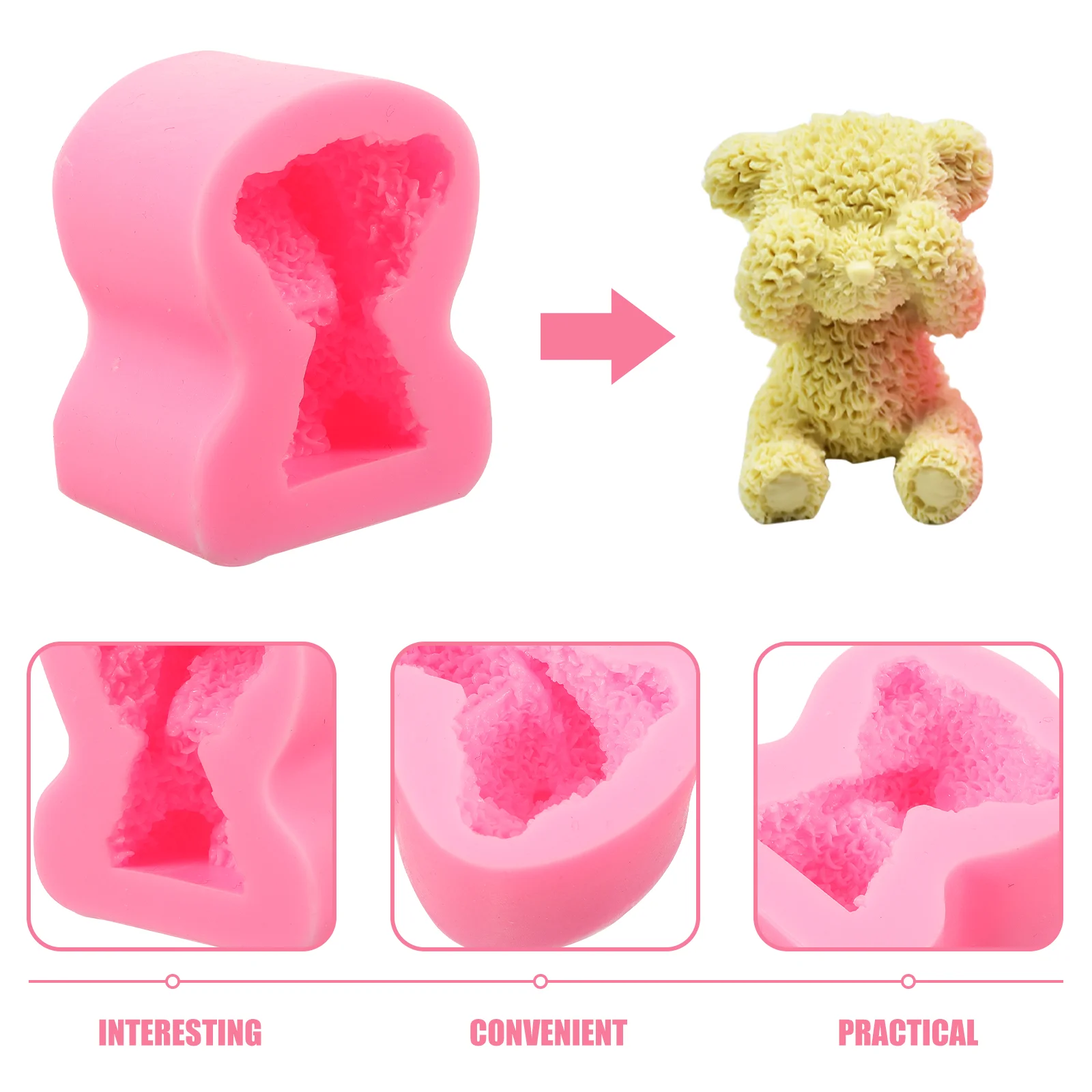 Силиконовые формы в форме медведя инструменты для украшения торта форма выпечки
