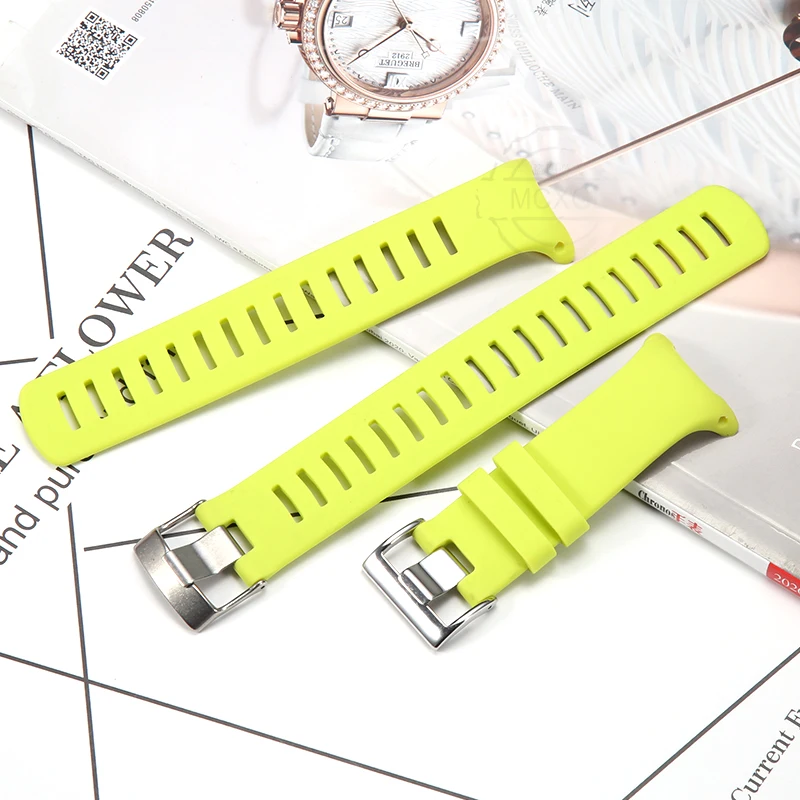 D4 Silicone Replacement Watch Band For Suunto D4 D4i Novo Dive Men Women Strap Sports Waterproof Wristband Pin Buckle Bracelet