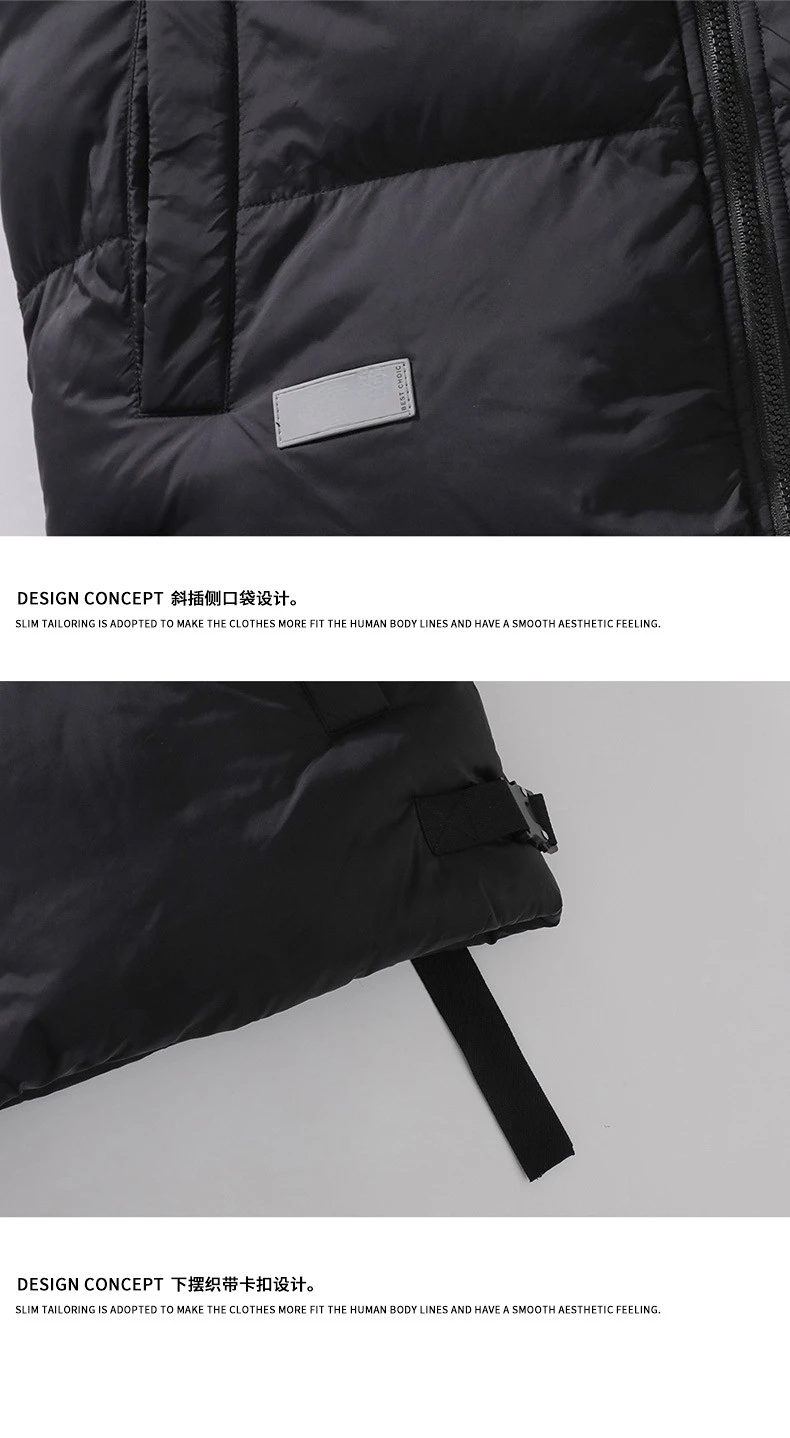 Autumn and Winter Thickened Waistcoat Men's Japanese Tide Brand Warm Vest Down Cotton Vest Couple Style Sleeveless Coat
