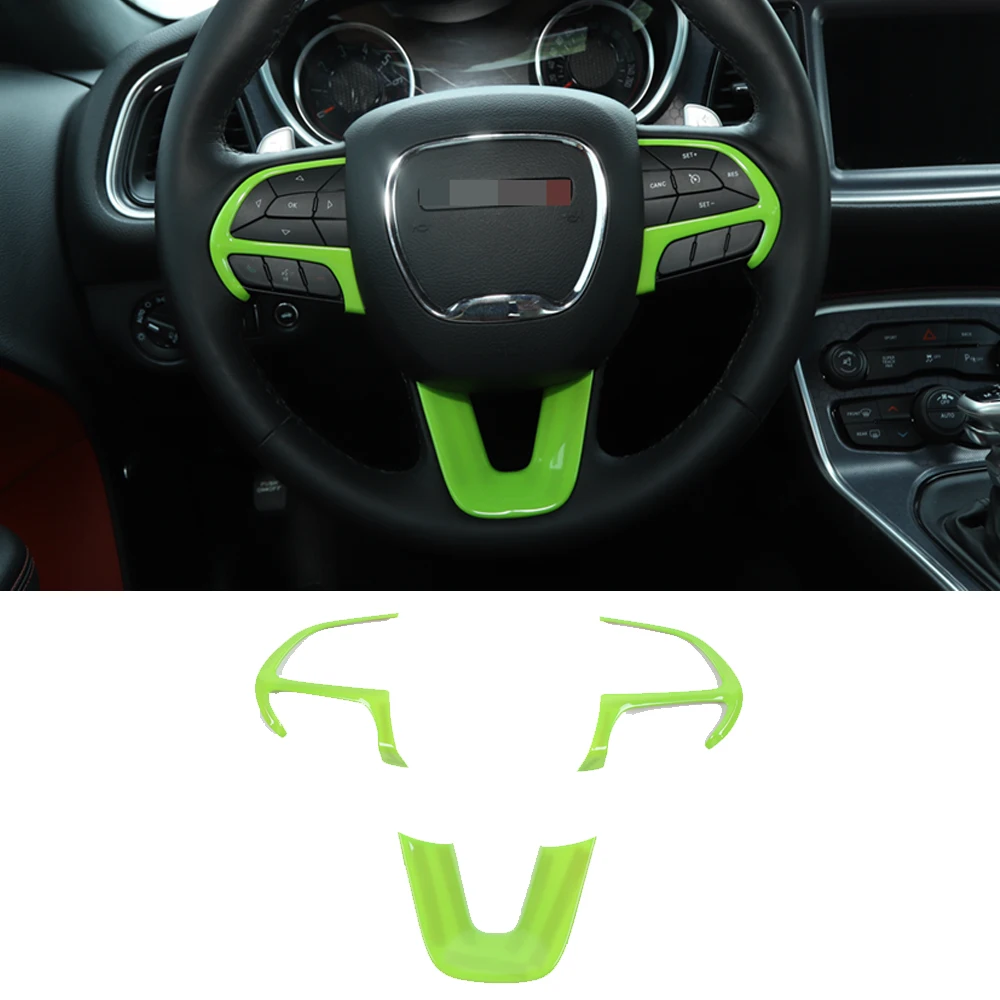 Пуговица на руль автомобиля ABS декоративная отделка Подходит для Dodge Challenger
