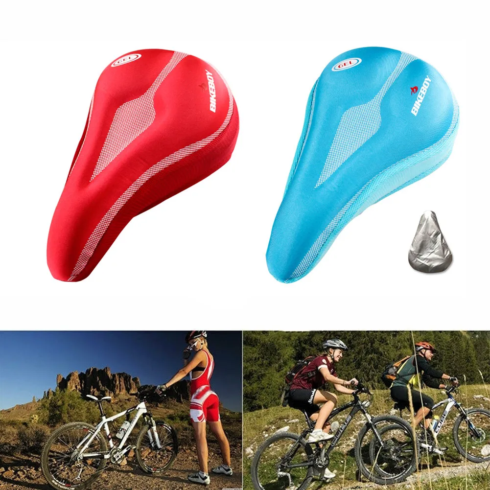 

3D Bicycle Silicone Seat Saddle Cover Soft Breathable Bike Saddle Cushion Case Comfortable Durable Cycling Seat Accessories